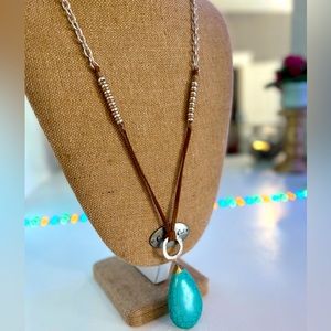 Wrapped Turquoise Mixed Necklace